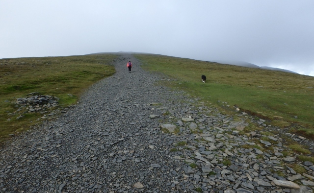The last bit of height gain to the summit of Skiddaw